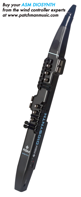 ASM Diosynth Ashun Sound Machines Roland Brisa AE-Brisa Aerophone Pro Flute wind controller AE-30 AE30 AE-20 AE20 AE-20SC AE20-SC AE-05 AE05 mini GO gig rig Yamaha wx5 Akai EWI EVI Greaten Robkoo Patchman Music Brecker