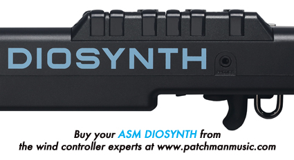 ASM Diosynth Ashun Sound Machines Roland Brisa AE-Brisa Aerophone Pro Flute wind controller AE-30 AE30 AE-20 AE20 AE-20SC AE20-SC AE-05 AE05 mini GO gig rig Yamaha wx5 Akai EWI EVI Greaten Robkoo Patchman Music Brecker