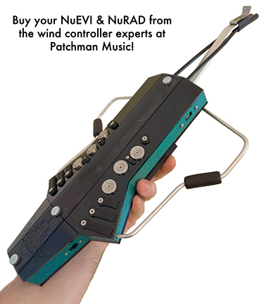Berglund Instruments NuEVI NuRAD MIDI wireless wind controller at Patchman Music