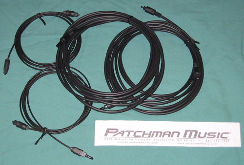 ADAT optical TOSLINK cables for sale at Patchman Music