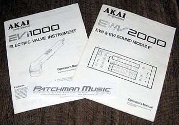 Akai EWV2000 EVI1000 Manuals at Patchman Music