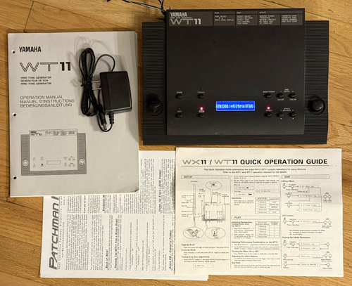 used yamaha wt11 wt-11 wind controller sound module fm patches wx11 wx-11 wx5 wx7 wx-7 wx-5 Patchman Music